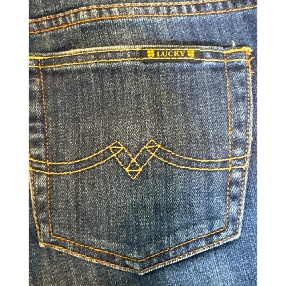 Lucky Brand Crop Jeans Womens 8/29 Medium Wash Stretch Denim Straight 7WP1064 - Picture 4 of 11